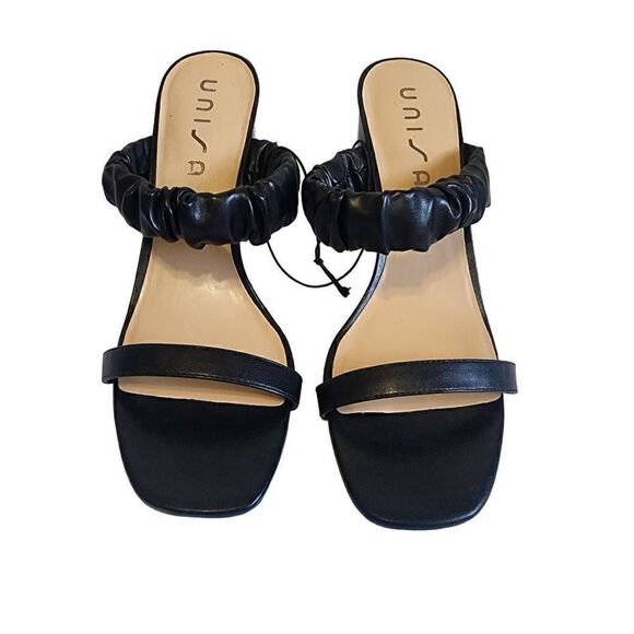 UNISA Women's Cyla Slide Sandal Block Heel - Black Size 11 - Picture 2 of 8
